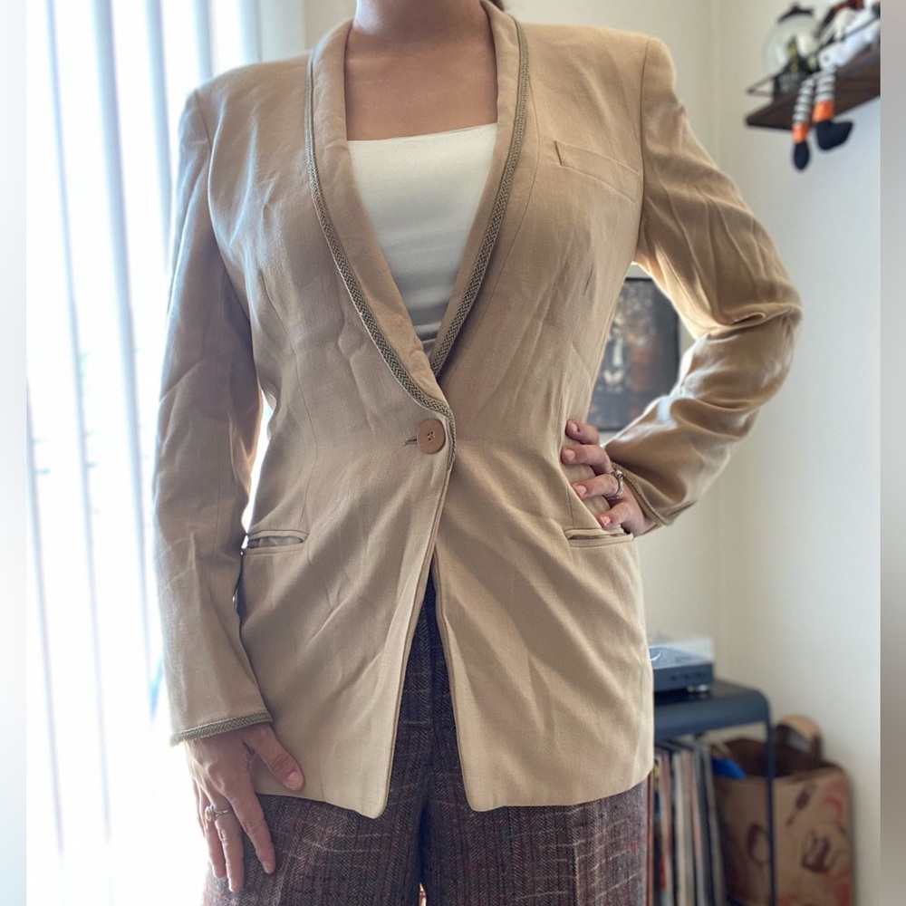 Vintage Giorgio Armani Le Collezioni Blazer 100% Wool Size 42/8